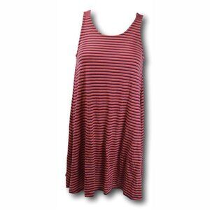 Arizona Jean Company Navy & Red Tank Top Dress L